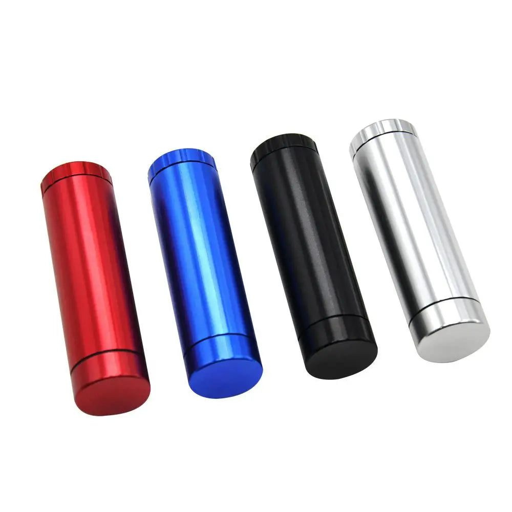 Cylinder Aluminum Herb Dugout Grinder Tube Stash ( 4 Colors )